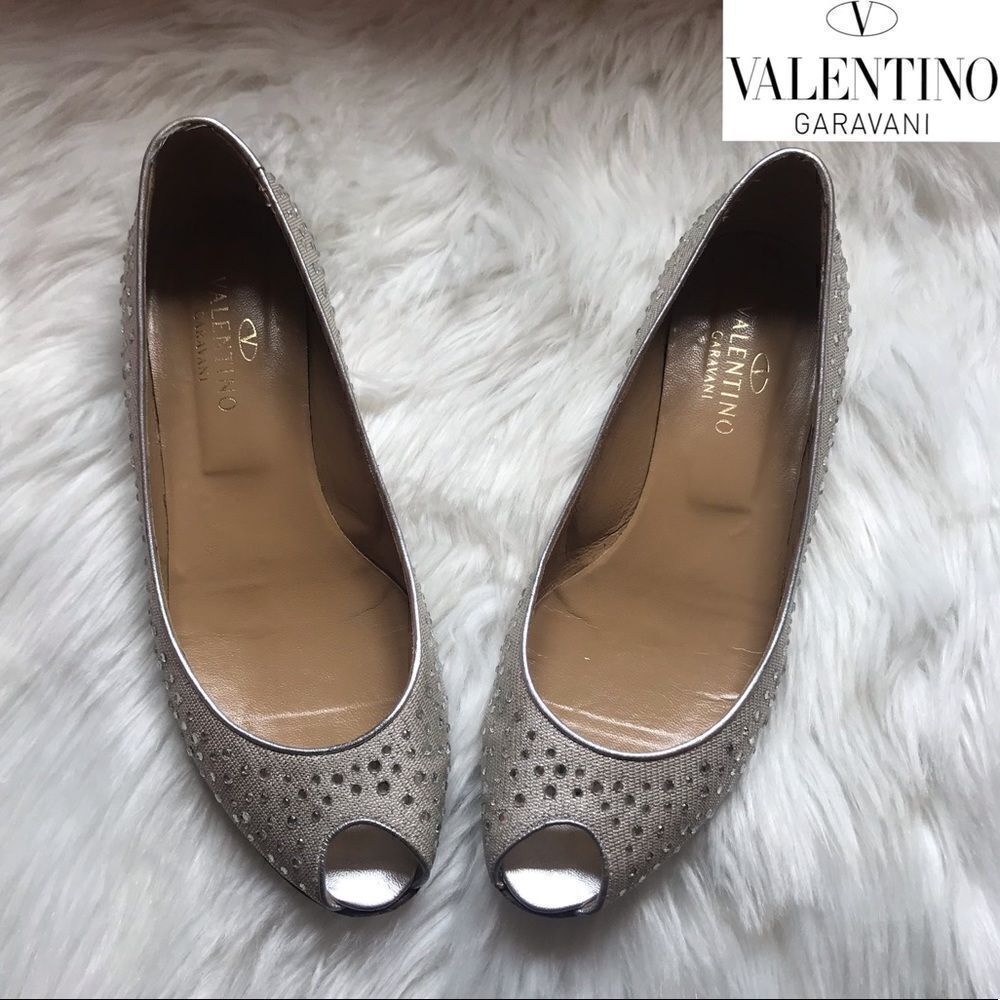 VALENTINO GARAVANI Swarovski Crystal Flats